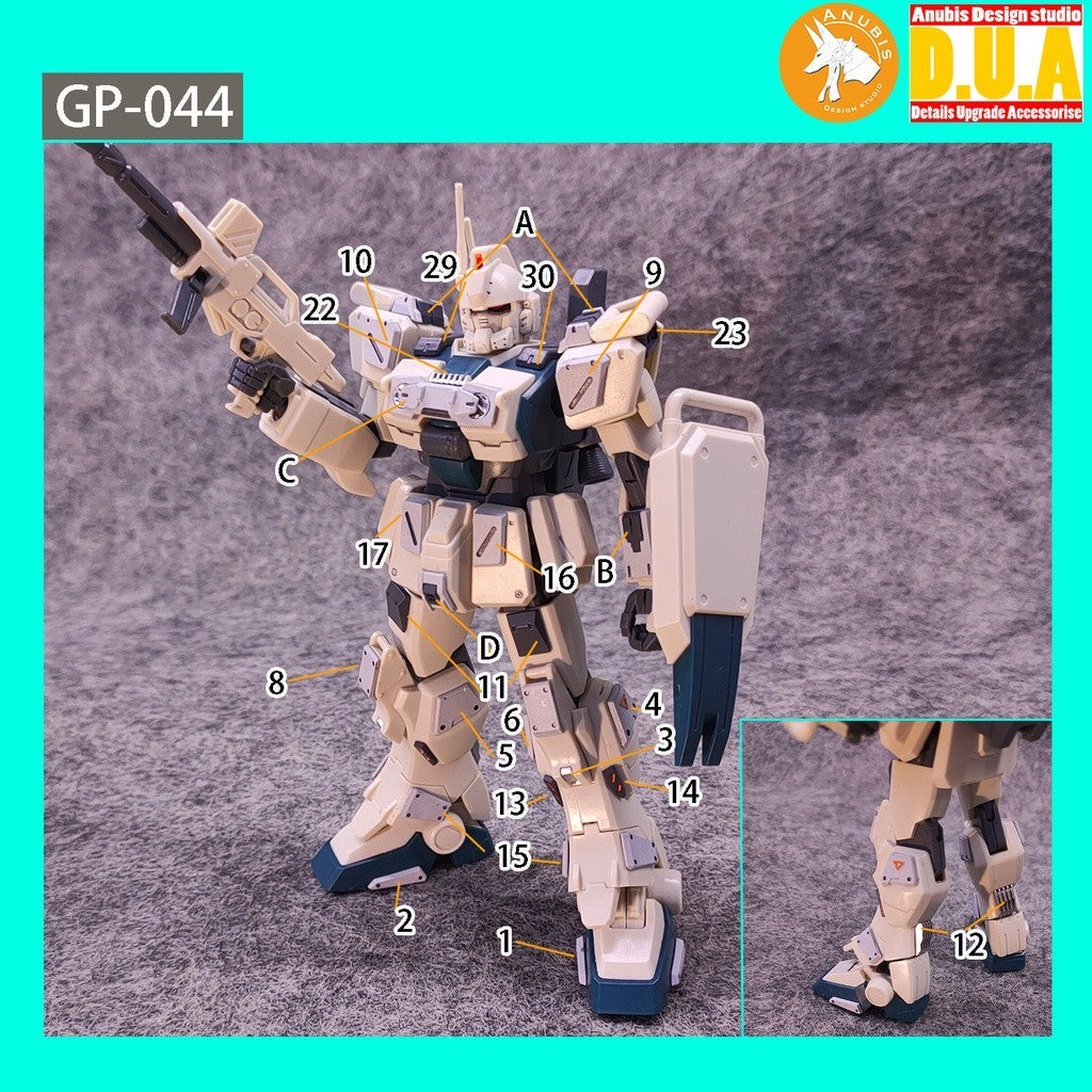 ANUBIS 3d PRINT DETAIL upgrade parts GP044 3D Print AddonHGUC RX-79 Apr EZ-8 08MS from KITS