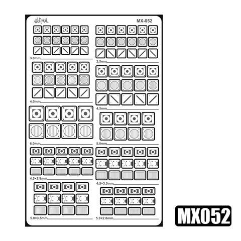 MOSHI M.S. MX049-054 Mecha Model Detail Modification Groove Decoration Metal Etching