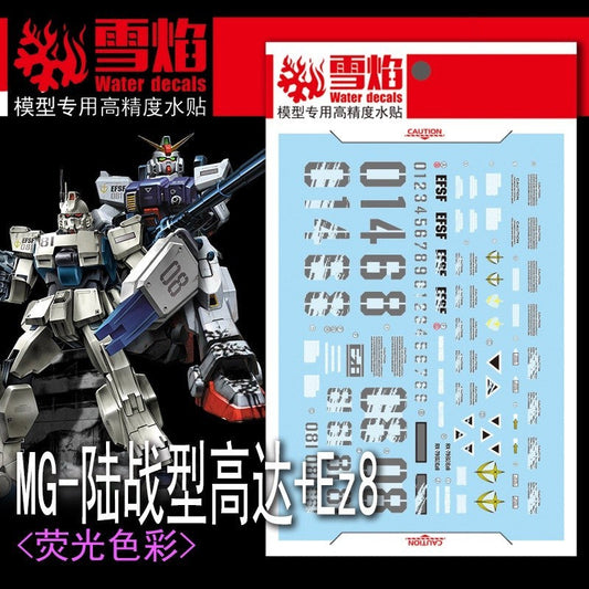20250722 XUEYAN XY / SNOW FLAME MG 103 RX-79G + Ez8 Water slide decal