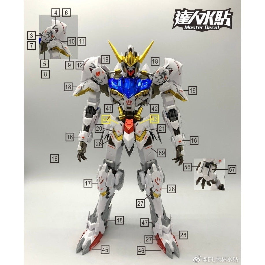 DL DALIN Water slide decal Dalin DL UC63 MG Barbatos Model