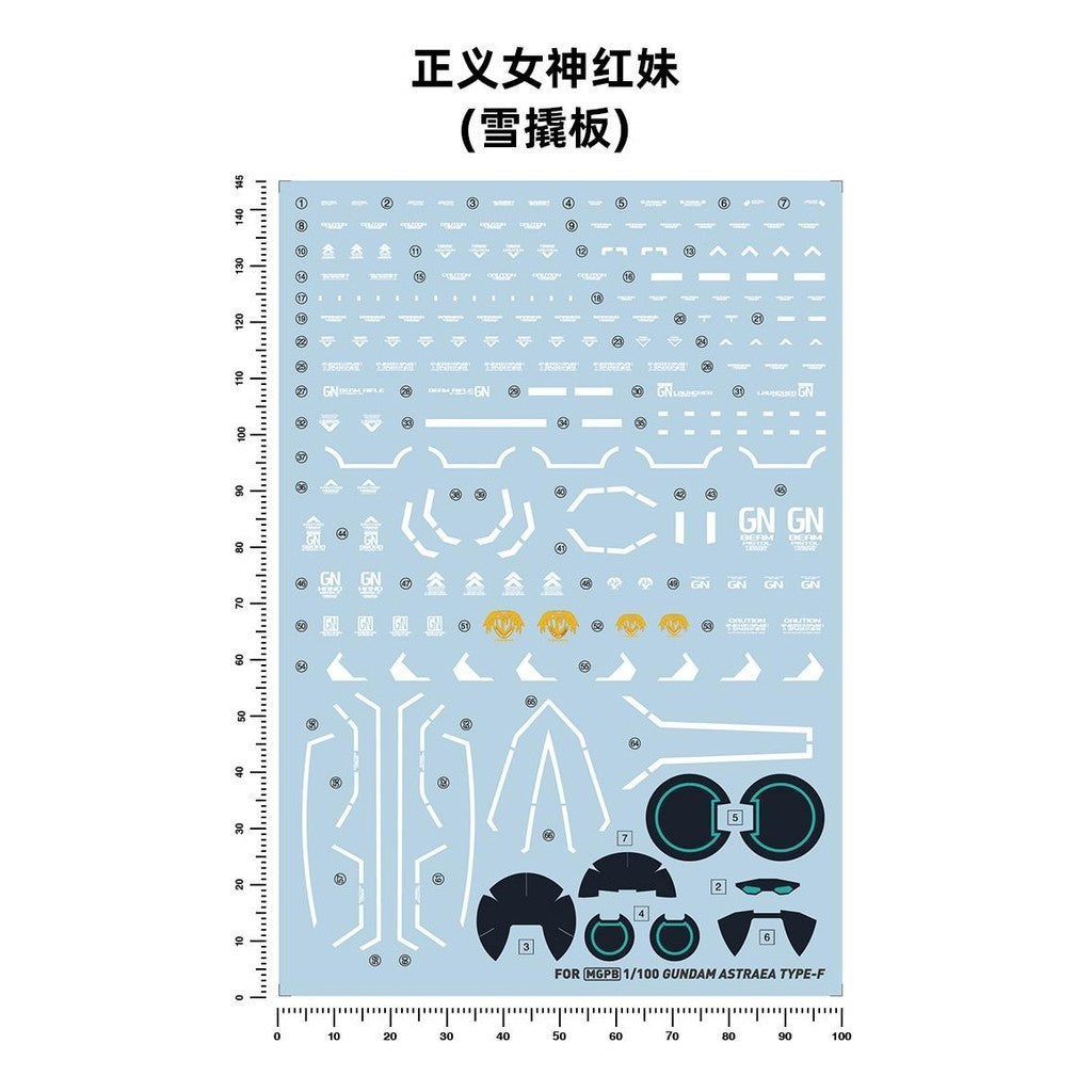 20250722 Artisan's Club MG 1/100 Astraea F+ Avalanche type-F/E 00 Water Slide Decal