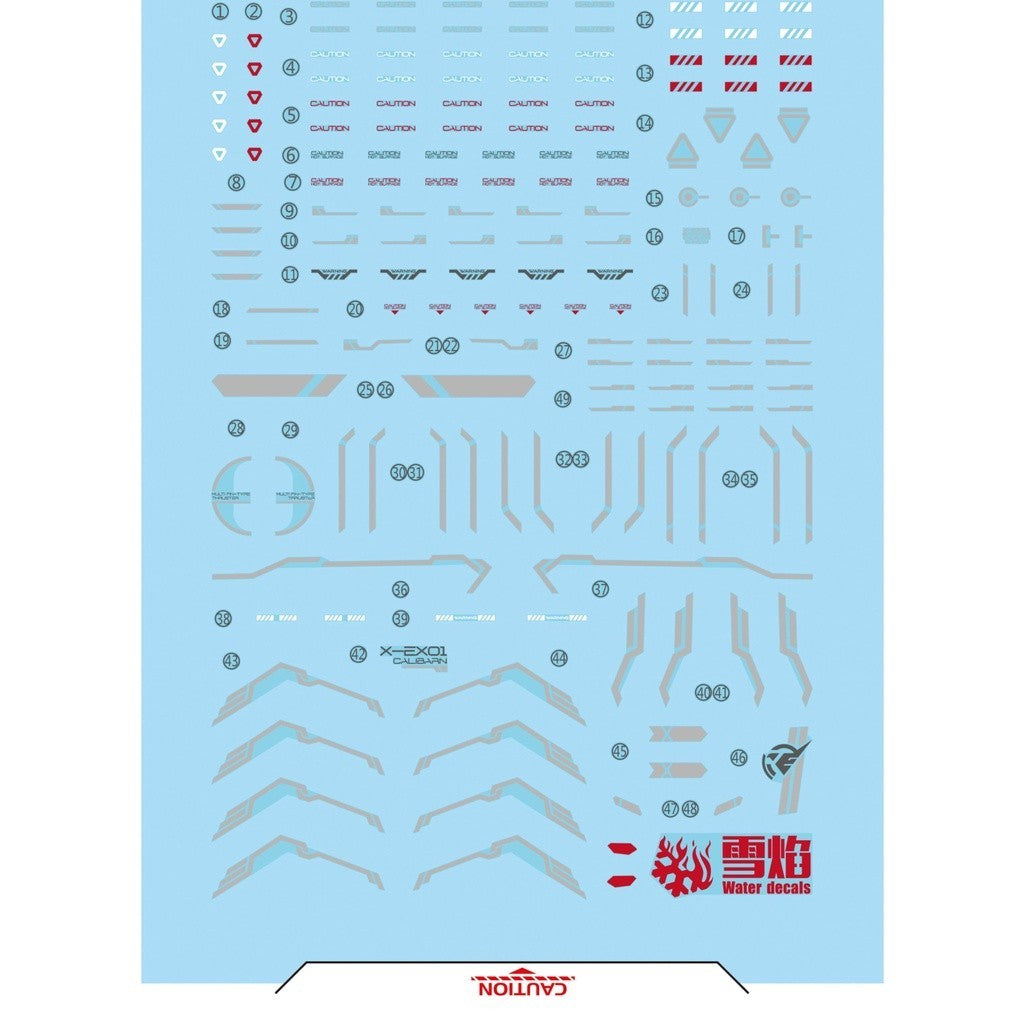 20250722 XUEYAN XY / SNOW FLAME TWFM HG 77 Calibarn Water slide decal