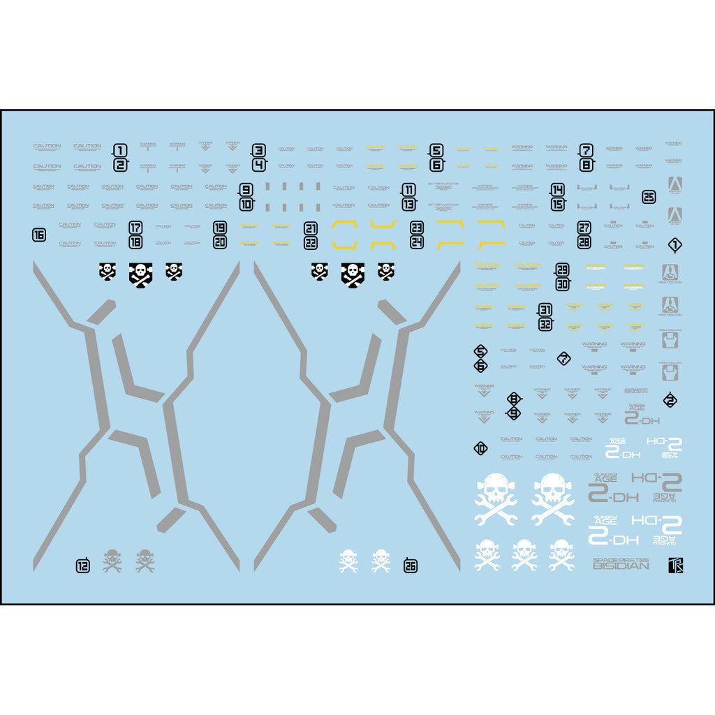 Transamsphere TRS MG 1/100 AGE-2 DARK HOUND Water Slide Decal TRSMG016