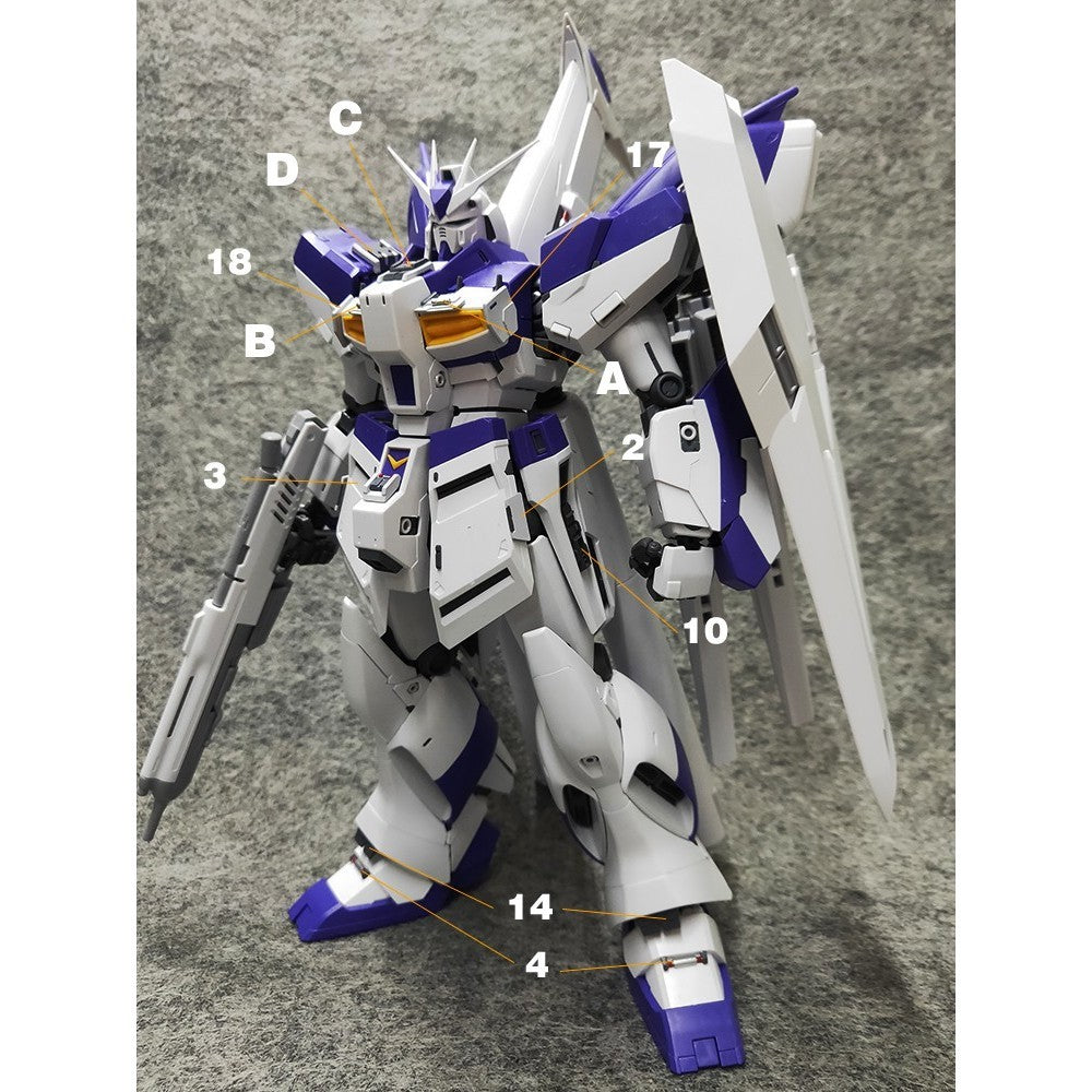ANUBIS 3D print detail upgrade parts GP009 parts for MG RX-93- 2 Hi- no kits
