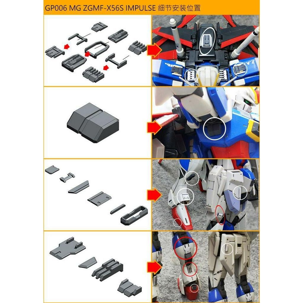 ANUBIS 3D print detail upgrade parts GP006 parts fit for MG ce impulse no kits