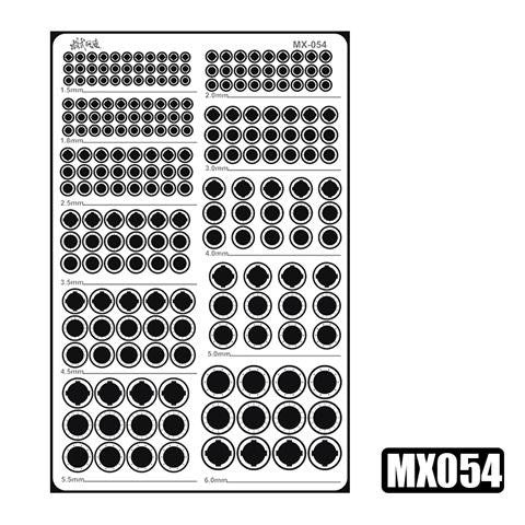 MOSHI M.S. MX049-054 Mecha Model Detail Modification Groove Decoration Metal Etching
