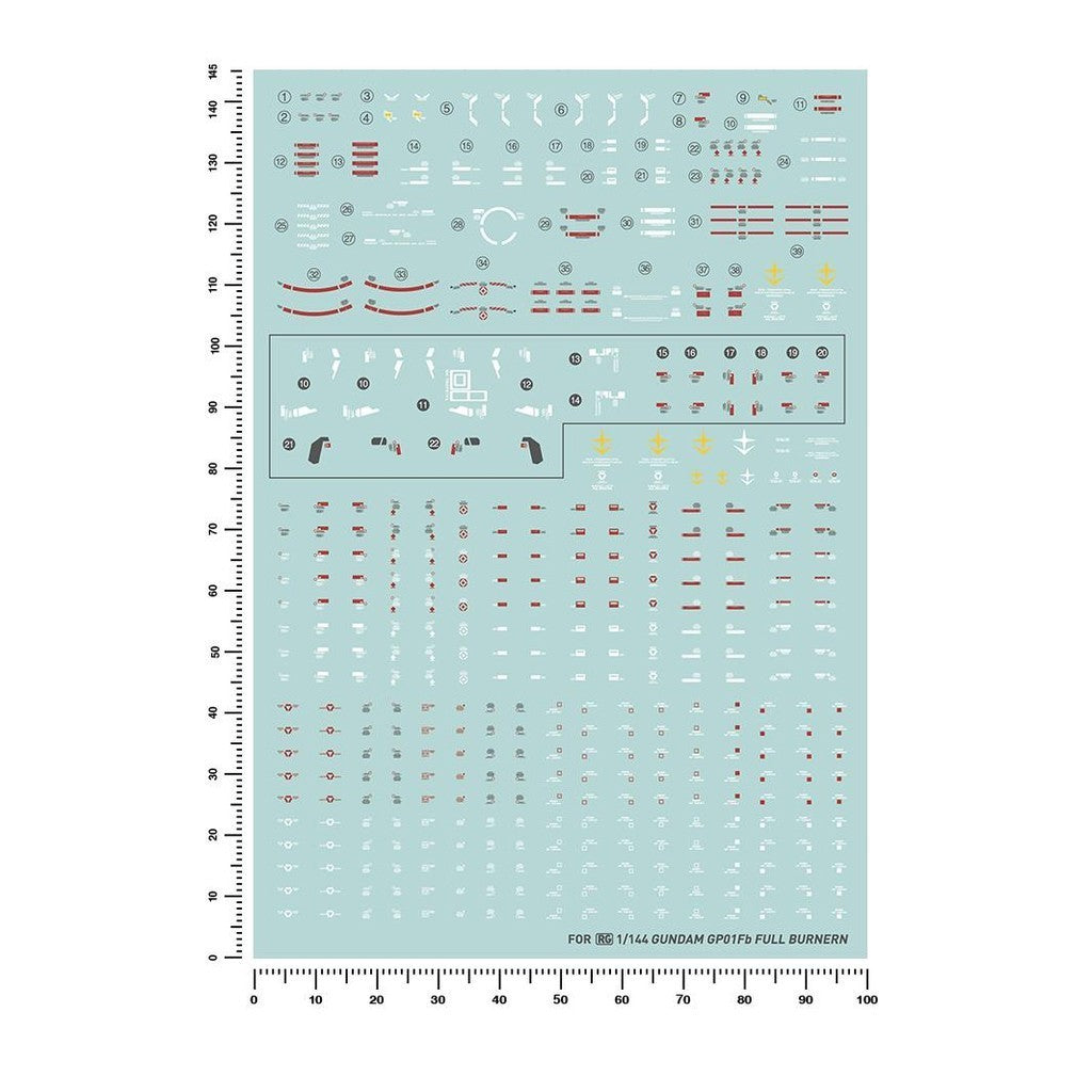 20250722 Artisan's Club RG 1/144 RX-78 GP01FB Water Slide Decal
