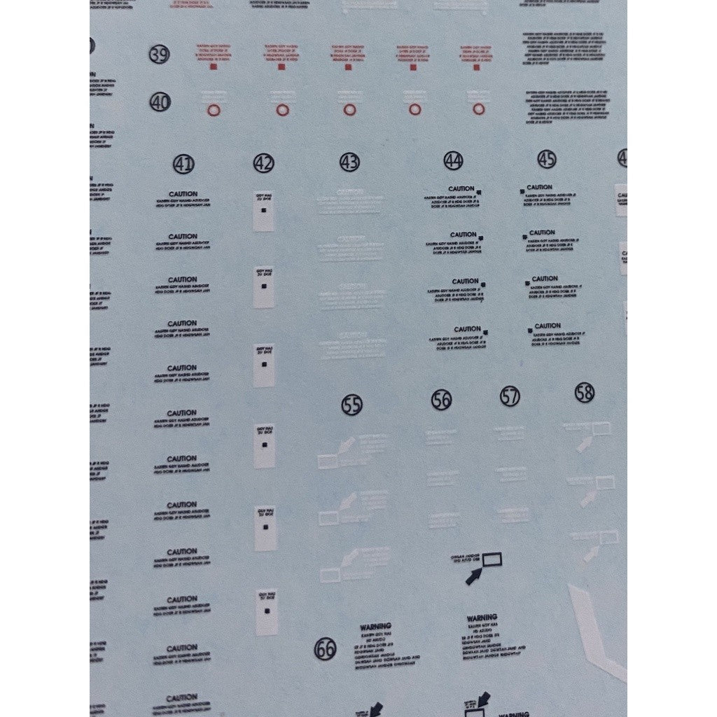 20250722 XUEYAN XY / SNOW FLAME MG 45 Qubeley + Hyaku Shiki Crash Fluorescences Water slide decal