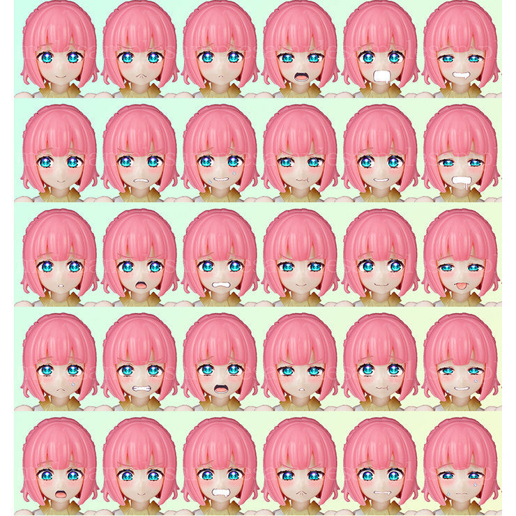 YAN FLAME MD 1/12 FAG Mouth Eye Face  Water Slide Decal (YANMD001) 20250721