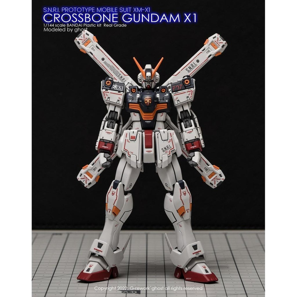 YAN FLAME Water Slide Decal GHOST RG-31 RG CROSSBONE X-1 X1 Fluo (YANRG019) 20250721