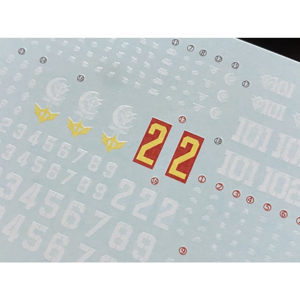 20250722 XUEYAN XY / SNOW FLAME HG 09 Gto ACT Zaku Fluorescence High-Accuracy Water slide decal