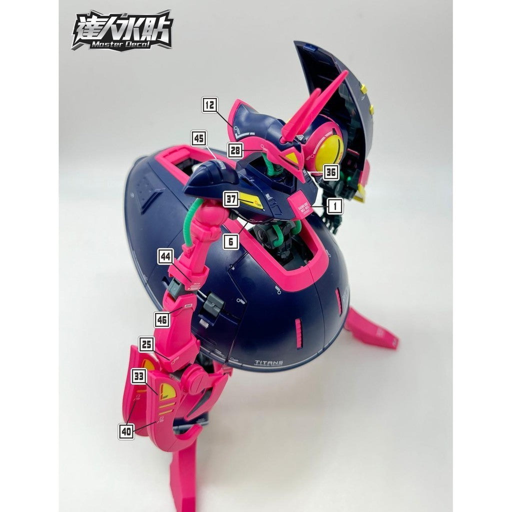 MASTER H036 HGUC 1/144 BAUND DOC Water Slide Decal Collectibles