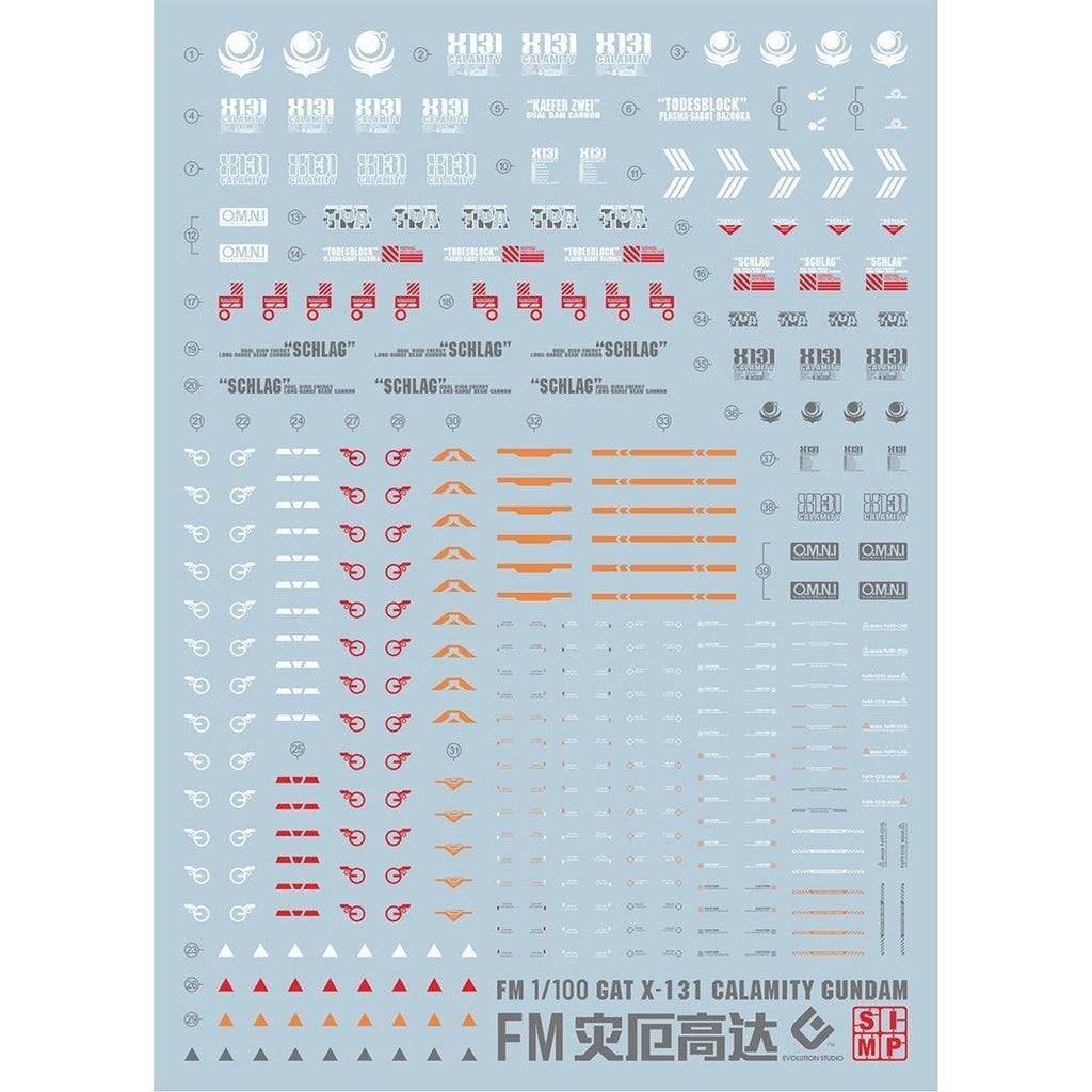 20250721 EVO FM 1/100 Calamity SEED Fluo Water Slide Decal EVOFM002