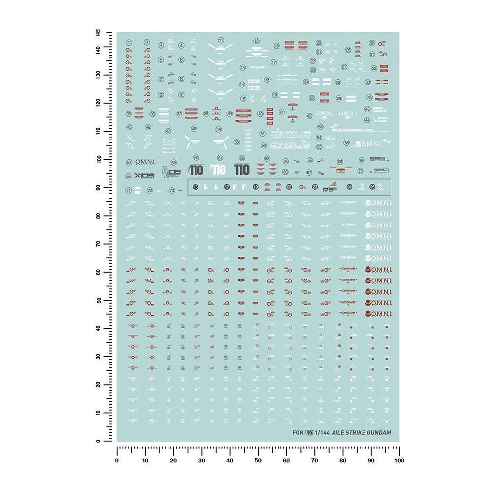 20250722 Artisan's Club RG 1/144 Aile Strike Water Slide Decal