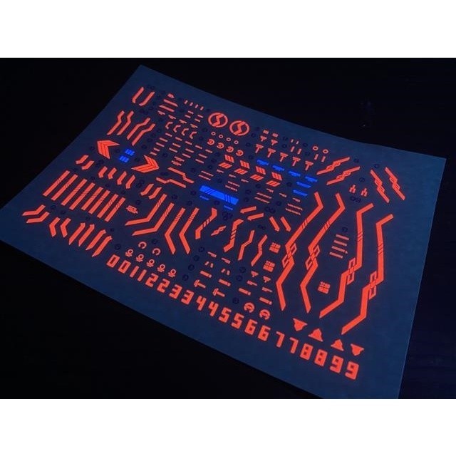 20250722 XUEYAN XY / SNOW FLAME MD-07 SOL RAPTOR Fluorescence Water slide decal