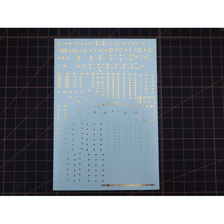 20250722 Artisan's Club RG 1/144 Banshee Norn Gold Coating Water Slide Decal