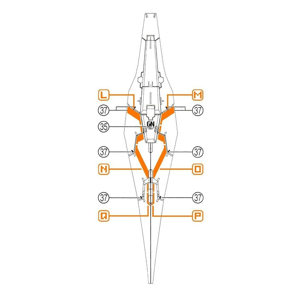 Transamsphere TRS MG 1/100 GN-003 Kyrios Detail Water Slide Decal TRSMG001