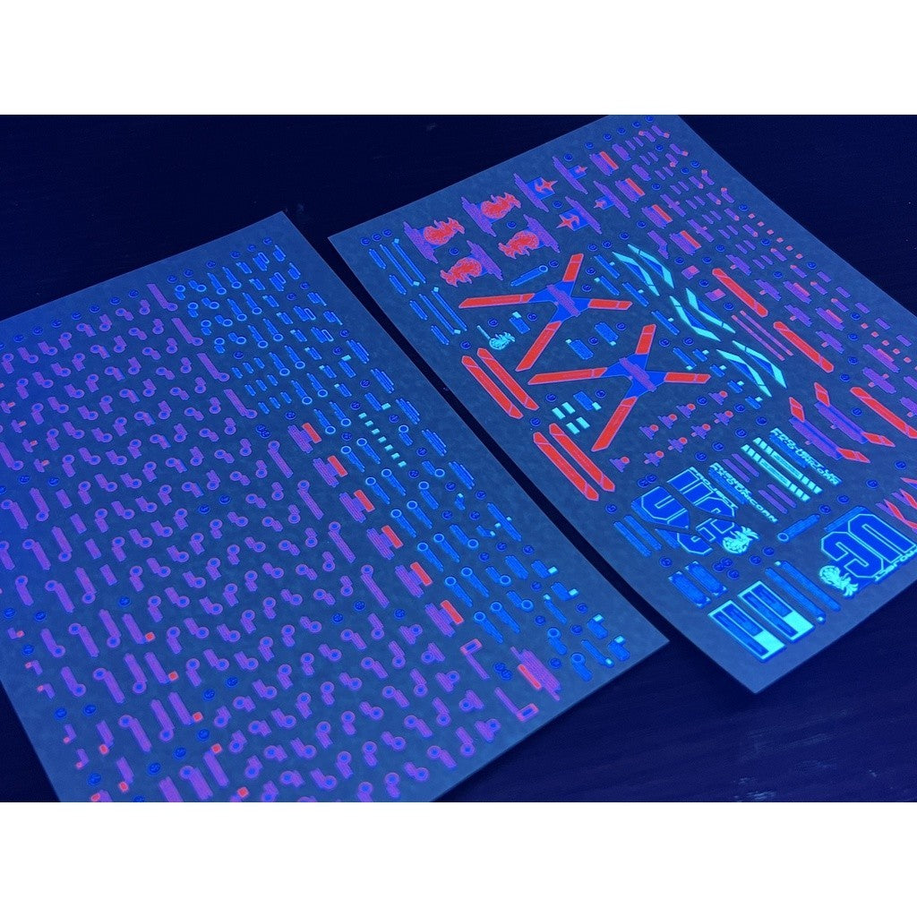 20250722 XUEYAN XY / SNOW FLAME PG 14 Unicorn 03 PHENEX Fluorescence Water slide decal