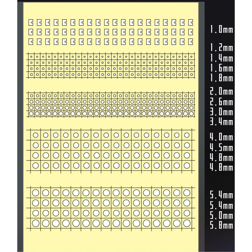 NewC Pre-cut masking tape GENERAL USE Small Square Circular Diamond (No kits, no GK parts)