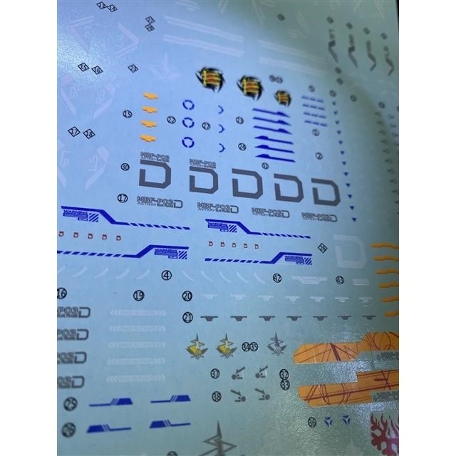 20250722 XUEYAN XY / SNOW FLAME MG Blue Frame D Fluorescence Water slide decal