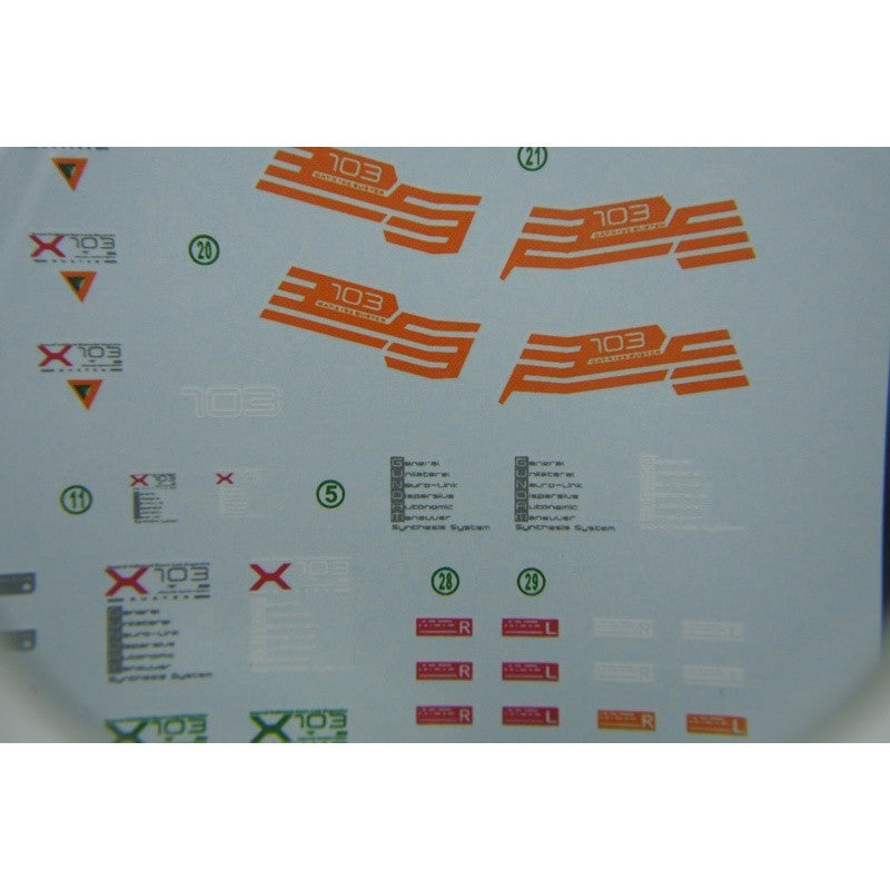 DL DALIN Water slide decal MG 1/100 Buster