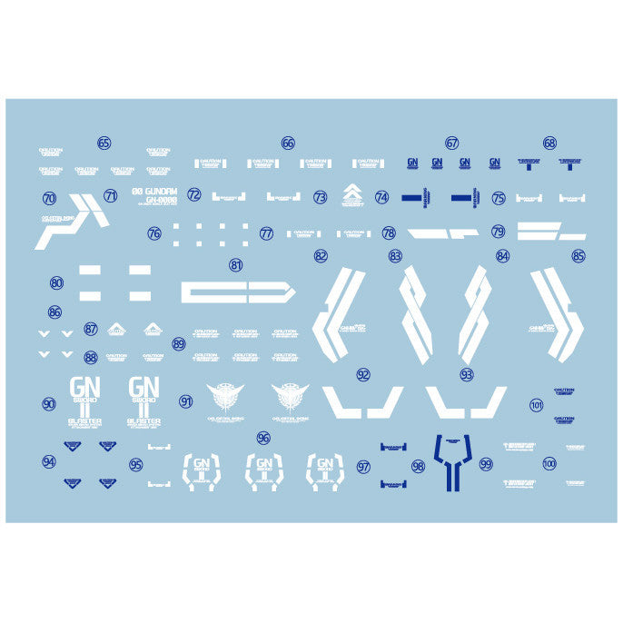 1010 Water Slide Decal MG 1/100 MB 00 Seven 7 Swor d/G 1010MG038