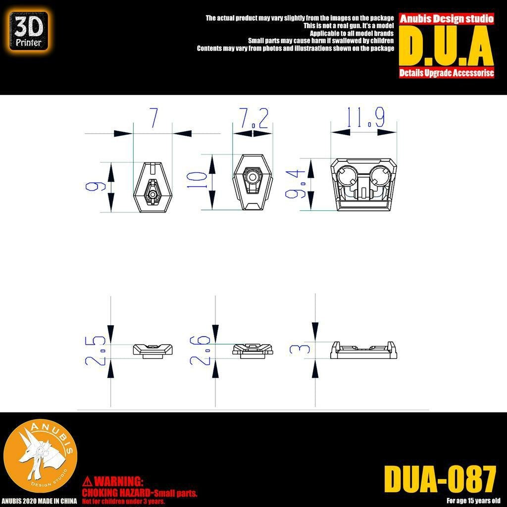ANUBIS 3D print detail upgrade parts backpack anime scattered gas DUA087 detail parts no kits