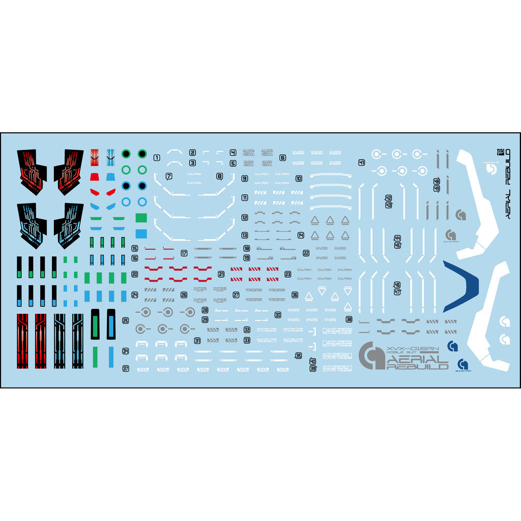 Transamsphere TRS HG 1/144 TWFM Aerial Rebuild Water Slide Decal TRSHG008