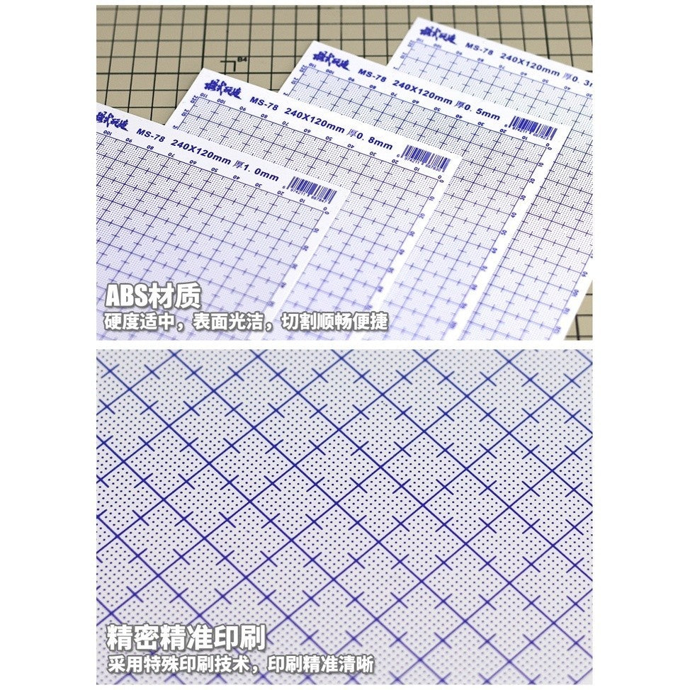 MOSHI M.S. MS078 Model GK Detail Modification ABS Graduated Rubber Plate