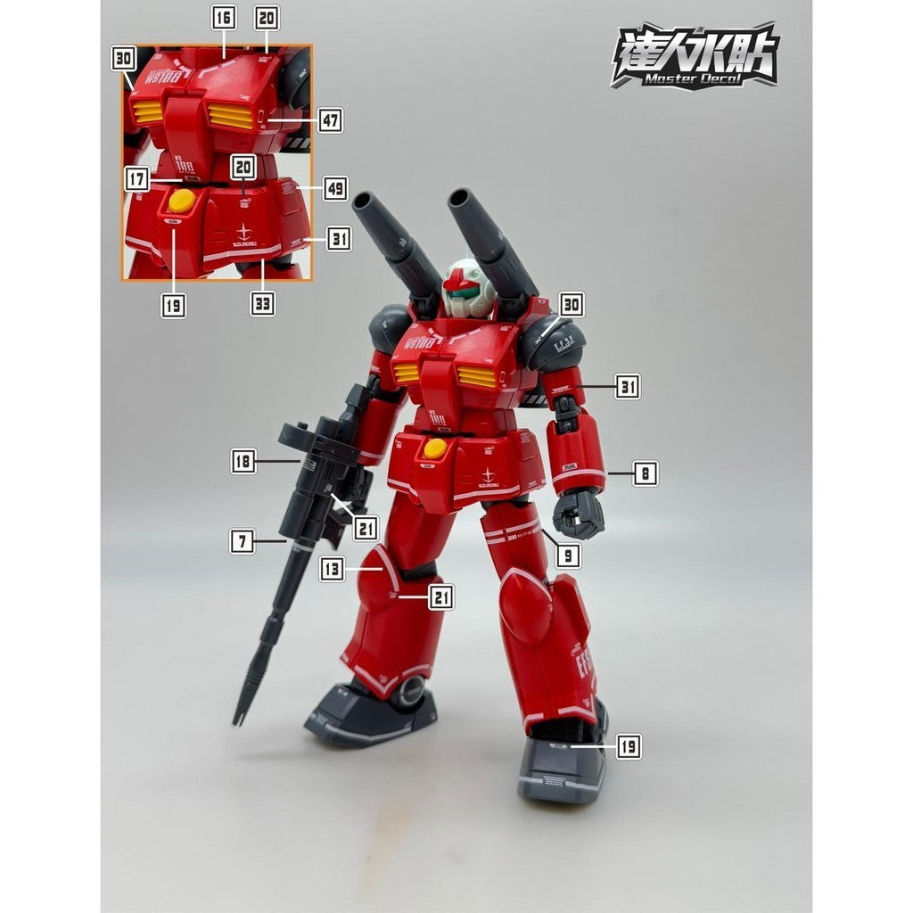 MASTER Water Slide Decal H026 RX-77-2 HG 1/144 Guncannon Fluo Type Collectibles
