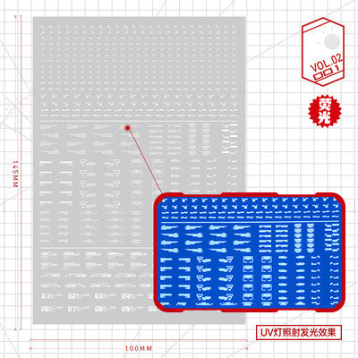 20250722 Artisan's Club VOL2 1/100 1/144 General Use Water Slide Decal Fluo