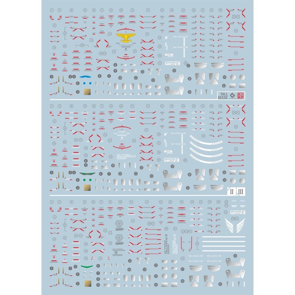 20250721 EVO RG TALLGEESE 1  TALLGEESE  2 TALLGEESE  3 fluo water slide decal EVORG018