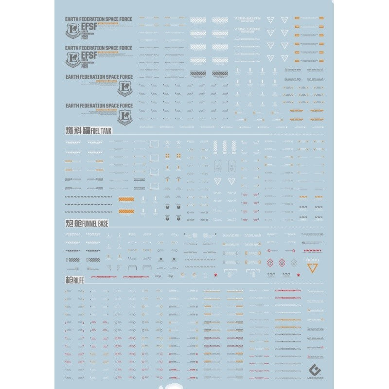 20250721 EVO HI NU KA GK YJL YUJIAO LAND fluo water slide decal EVOSP001