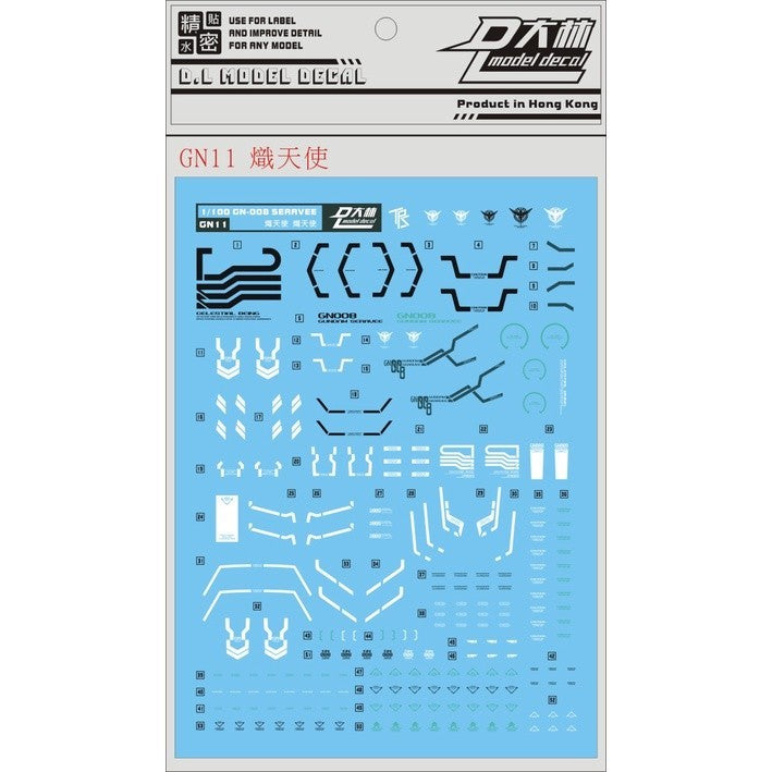 DL DALIN Water slide decal 1/100 TV Seravee GN