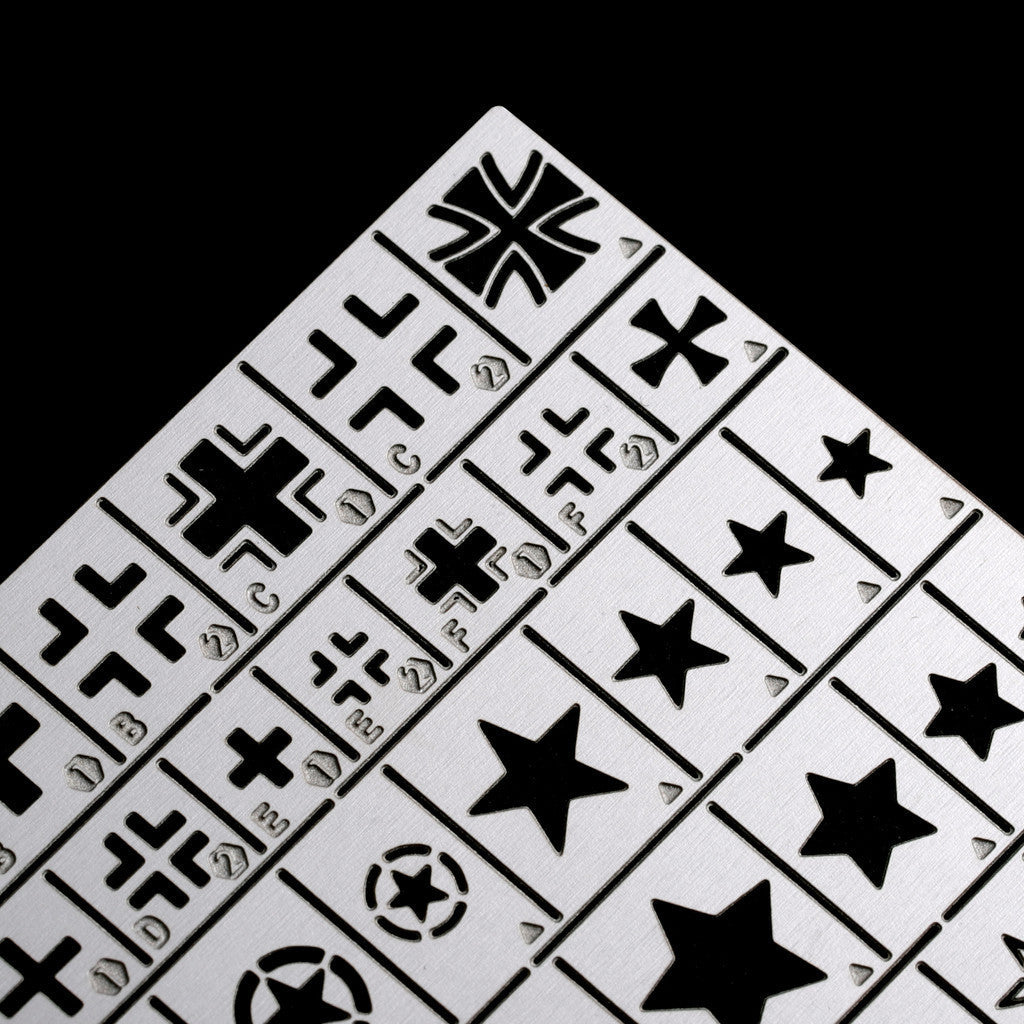 ALEXEN model Tool AJ0039 1/72 World War II German Defense Force US Soviet Army China Identification Numbers stencil