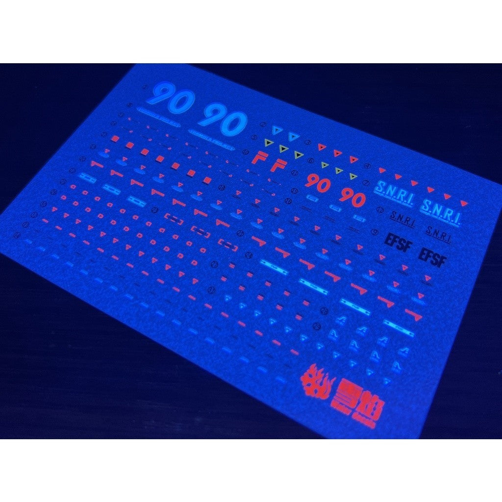 20250722 XUEYAN XY / SNOW FLAME Water MG 94 F90 F90E/S F90W 荧光 高精度 Water slide decal