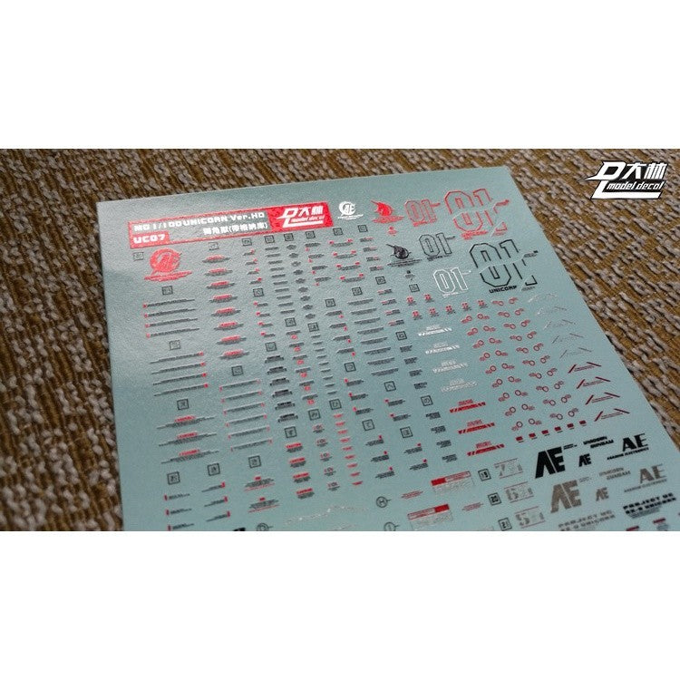 DL DALIN Water slide decal MG 1/100 HD UNICORN