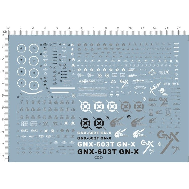 CALILY HG 1/144 GNX-603T GN-X Water slide decal