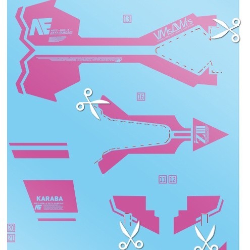 20250722 XUEYAN XY / SNOW FLAME RG10 Z/ZETA/ZETA3/Z3 RG Z General Use Fluorescence Water slide decal