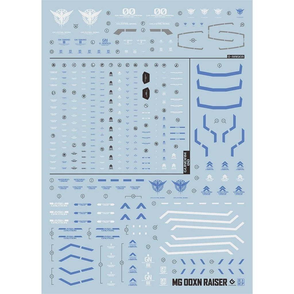 20250721 EVO MG 1/100 00 XN Raiser 00R fluo water slide decal EVOPM005