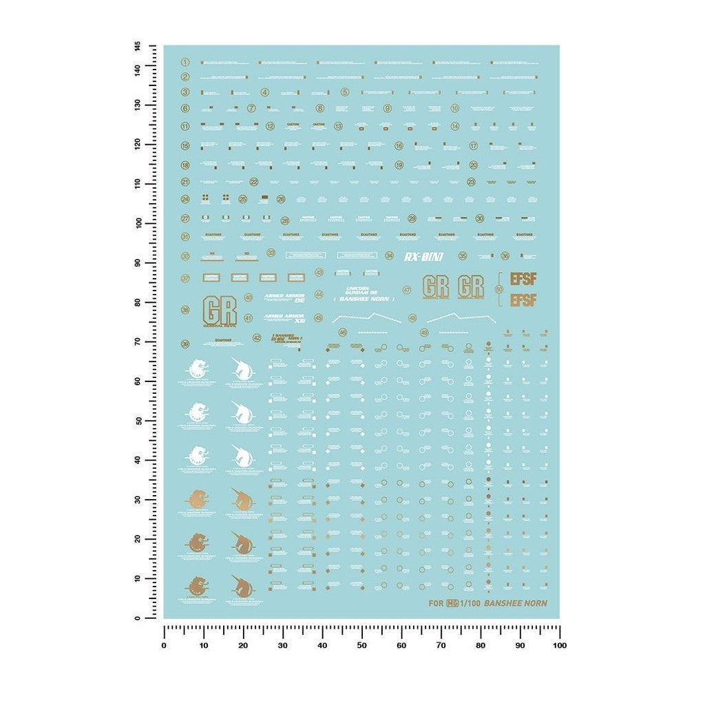 20250722 Artisan's Club MG 1/100 Banshee Norn MGPB154A Water Slide Decal