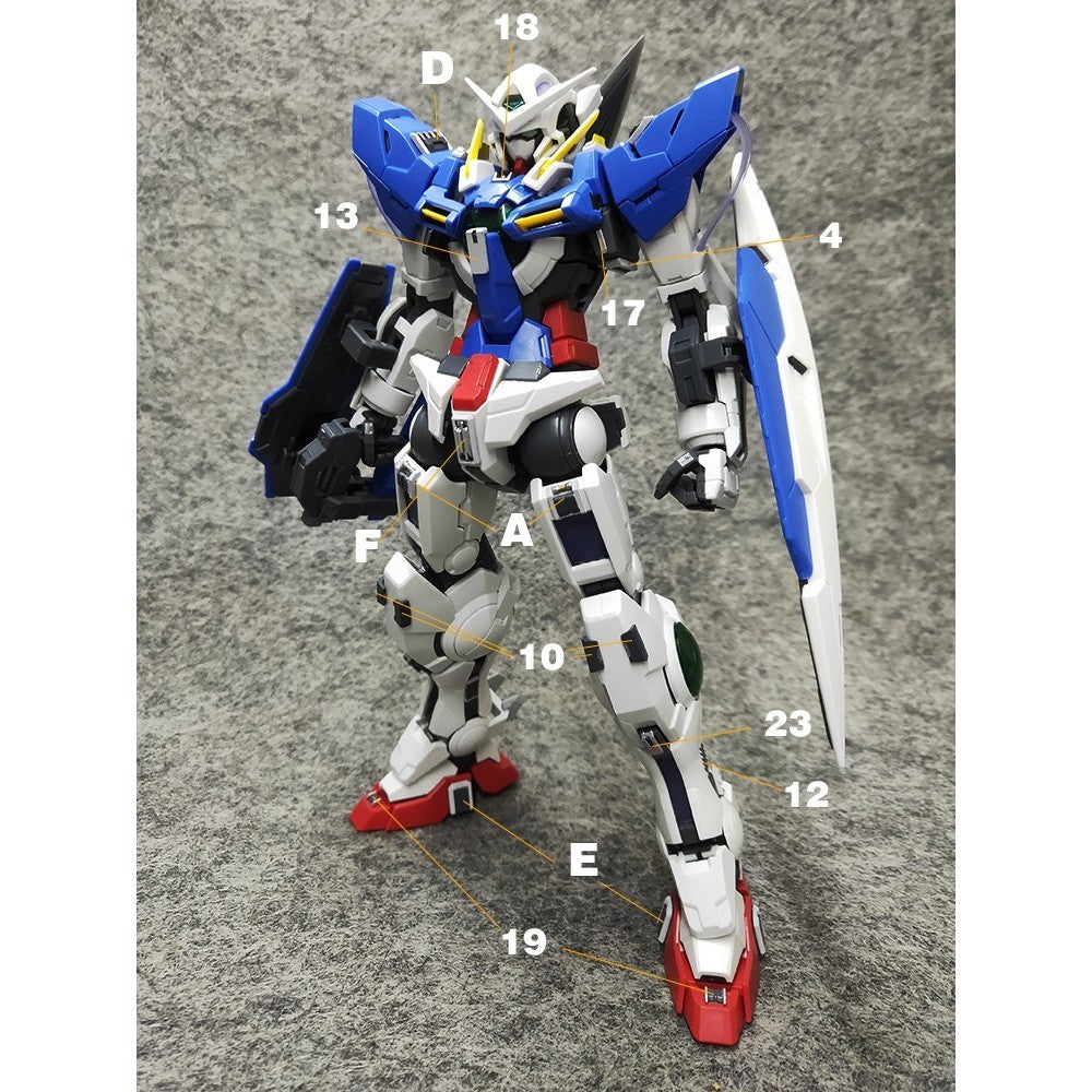 ANUBIS 3D print detail upgrade parts GP010 parts fit for MG EXIA no kits