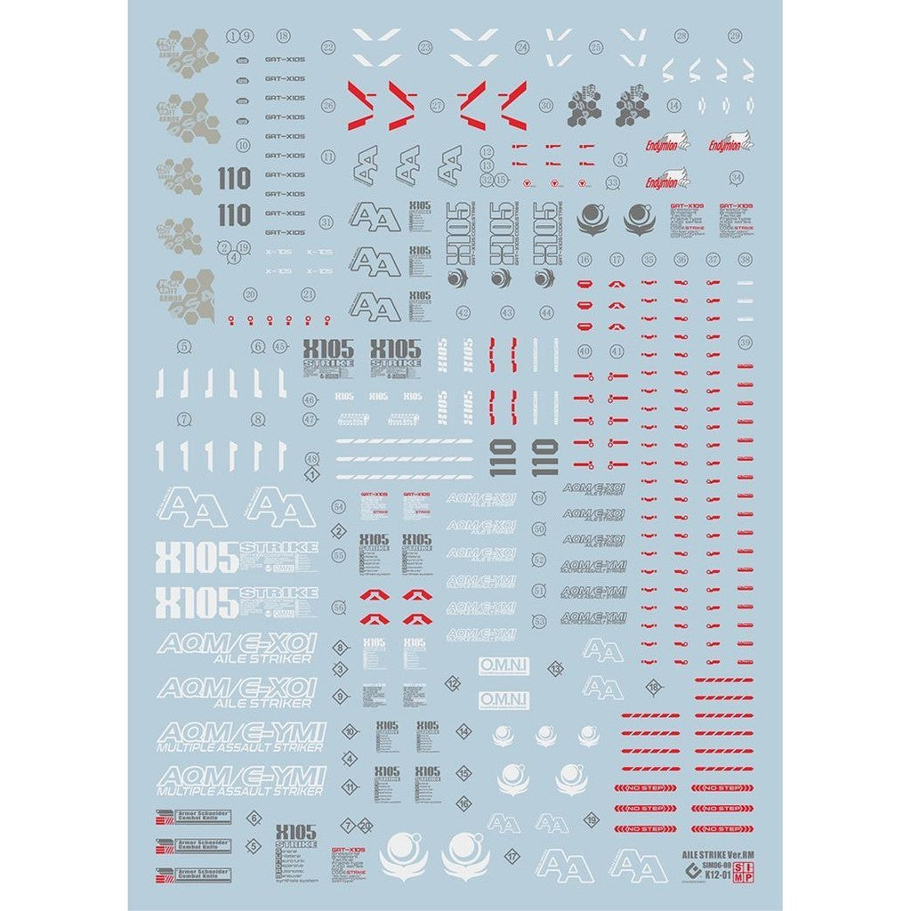 20250721 EVO MG 1/100 Aile Strike RM Water Slide Decal EVOMG034