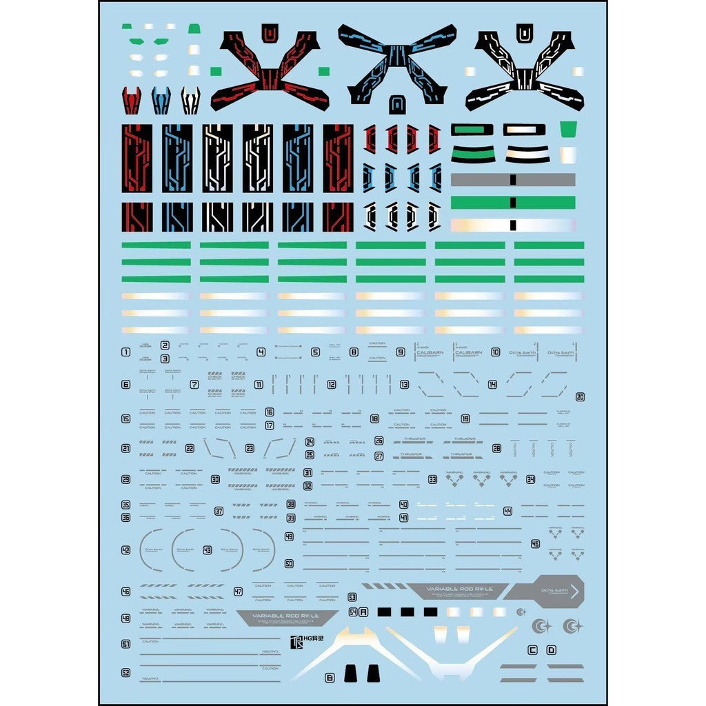 Transamsphere TRS TWFM HG 1/144 Calibarn Water Slide Decal TRSHG017