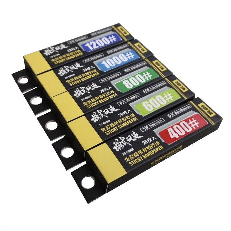 MOSHI M.S. MS009 Military Model Cut Free Sandpaper With Adhesive Backing