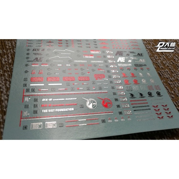 DL DALIN Water slide decal MG 1/100 HD UNICORN