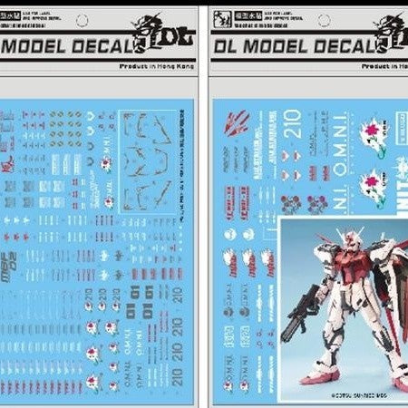 DL DALIN Water slide decal PG Strike Rouge