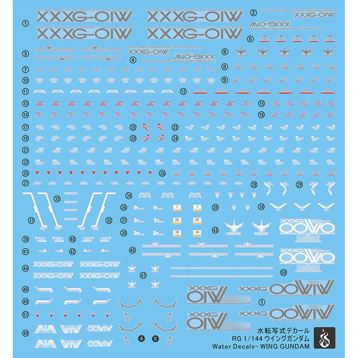 YAN FLAME 1/144 RG 35 TV wing Fluo Water slide decal (YANRG018) 20250721