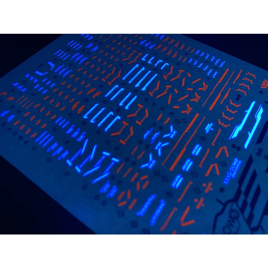 20250722 XUEYAN XY / SNOW FLAME MG-72 MG  Wing  Proto  Zero   Fluorescence Water slide decal