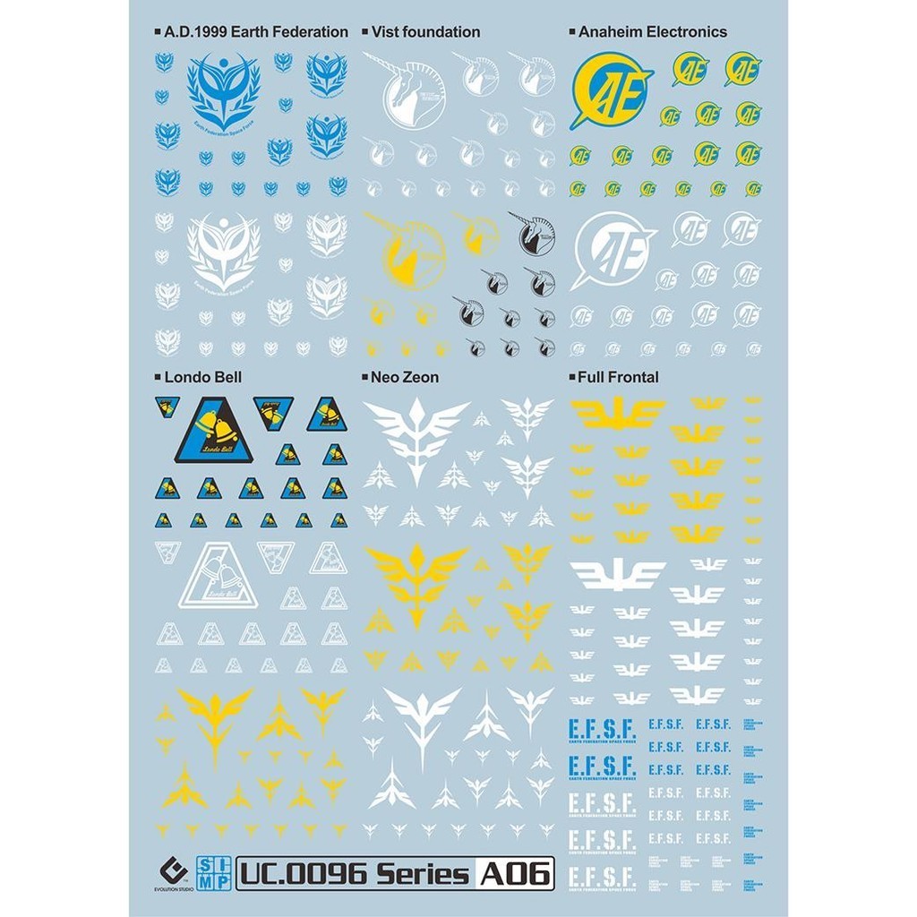 20250721 EVO UC0096 GENERAL USE LOGO fluo water slide decal EVOSP005